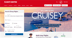 Desktop Screenshot of flightcentre.com.au