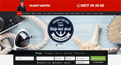 Desktop Screenshot of flightcentre.co.za
