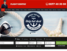 Tablet Screenshot of flightcentre.co.za