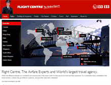Tablet Screenshot of flightcentre.com